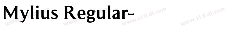 Mylius Regular字体转换